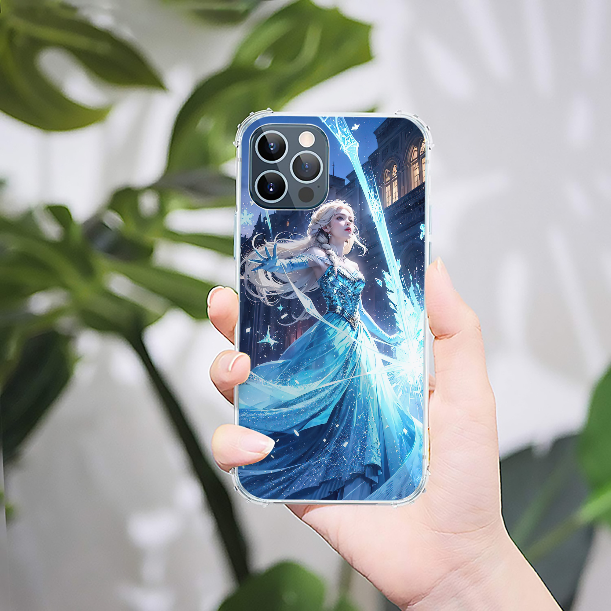 （画像用） アナと雪の女王 アンナ エルサ Frozen Anna Elsa 【iPhone 12シリーズ対応】透明スマホケース（クリアソフトケース）